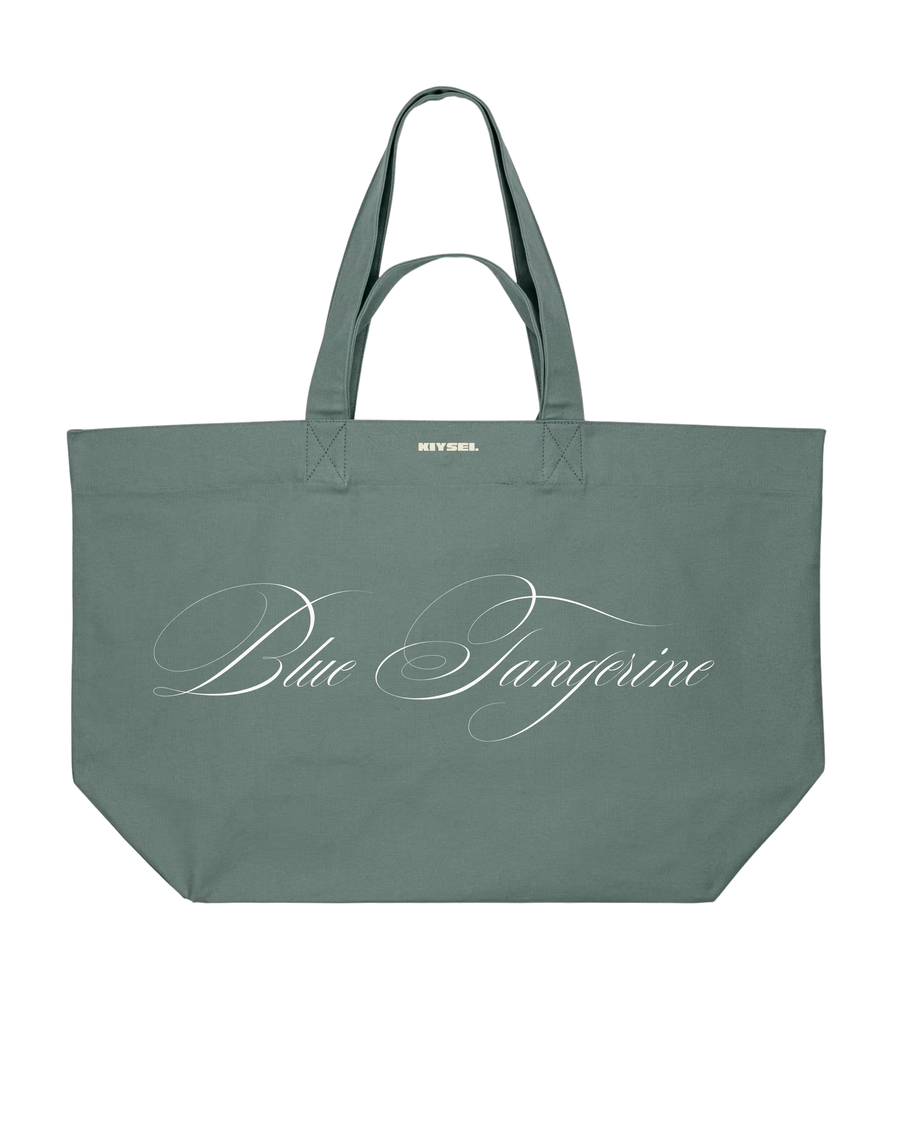 Signature Tote Bag Blue tangerine