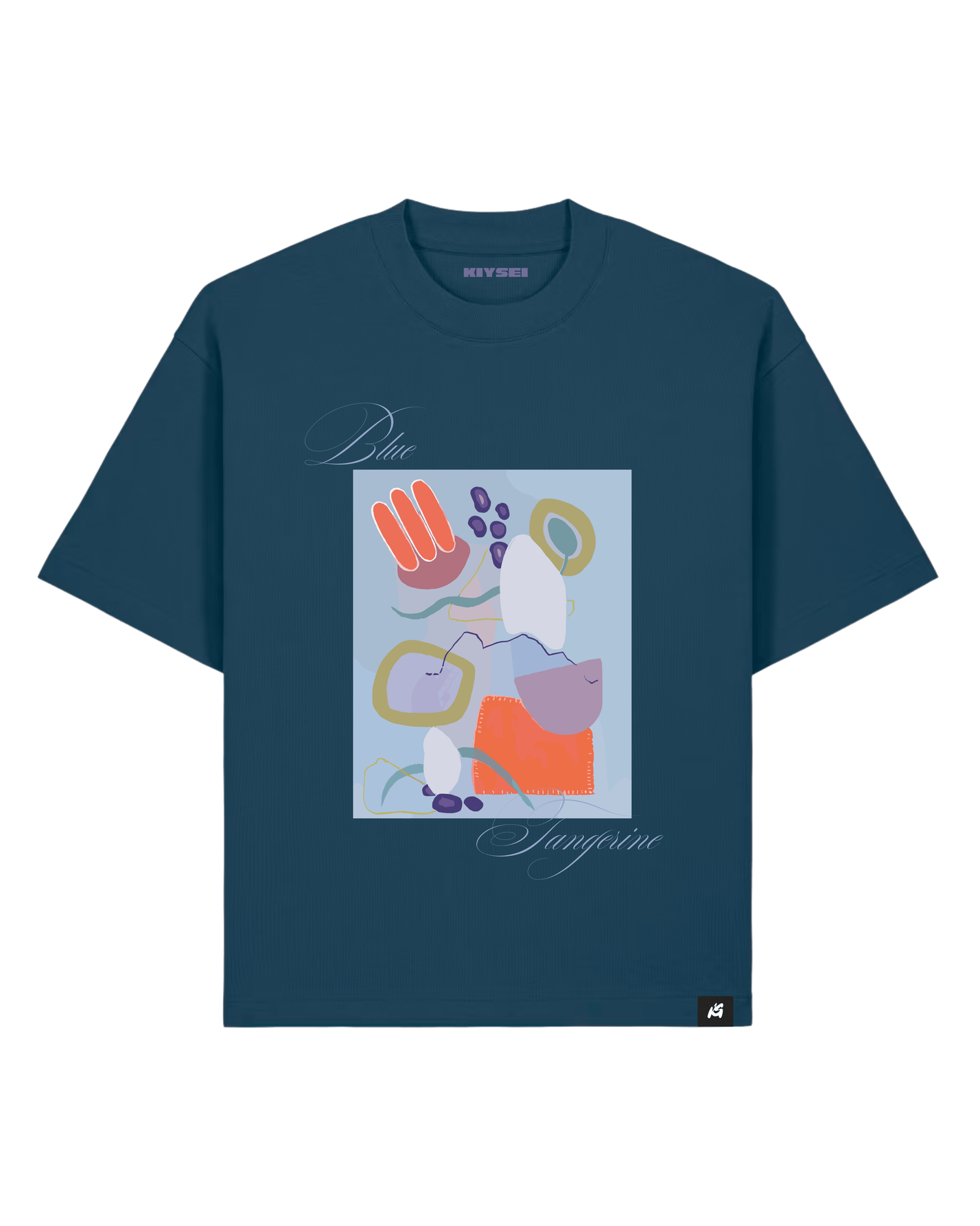 T-shirt Blue tangerine