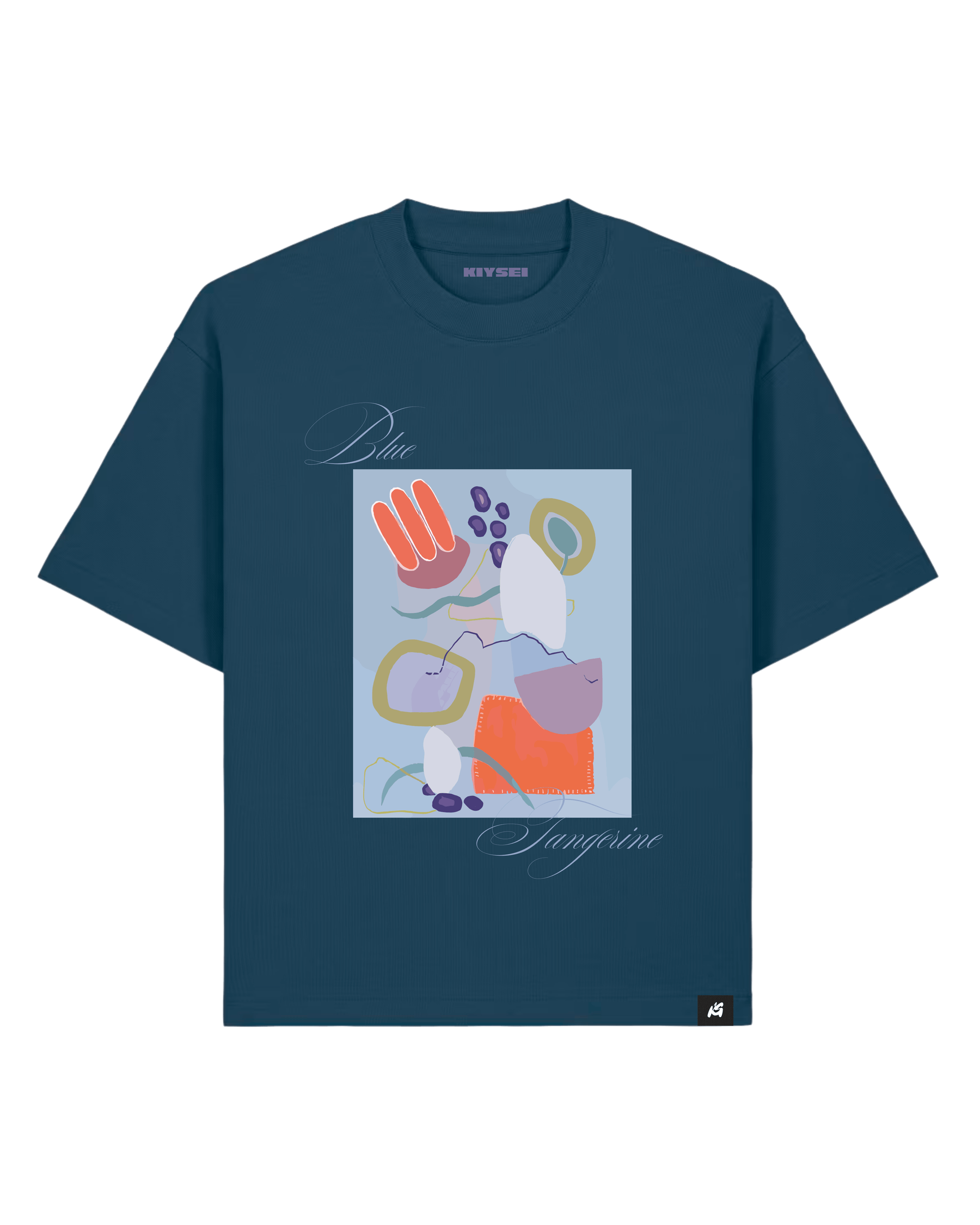 T-shirt Blue tangerine