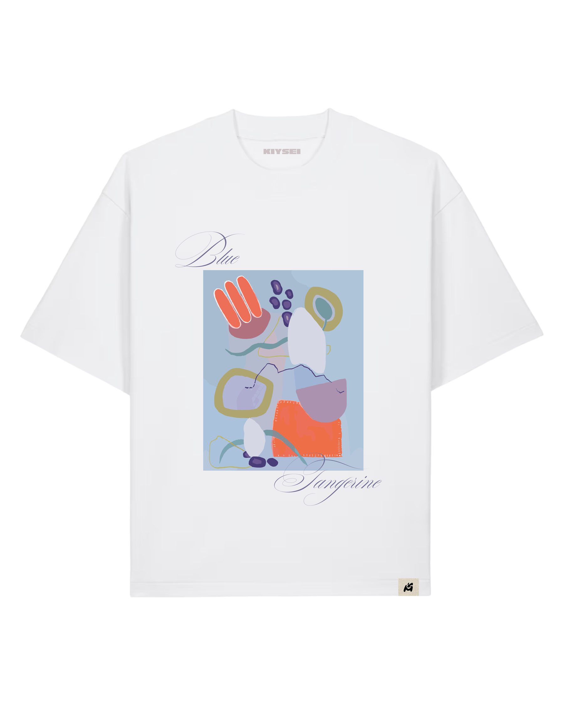 T-shirt Blue tangerine
