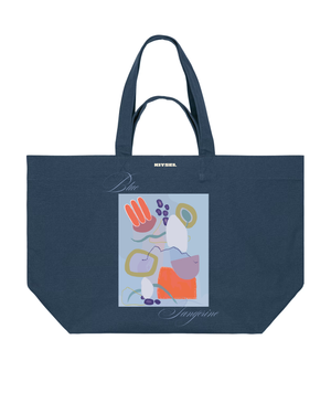 Signature Tote Bag Blue tangerine