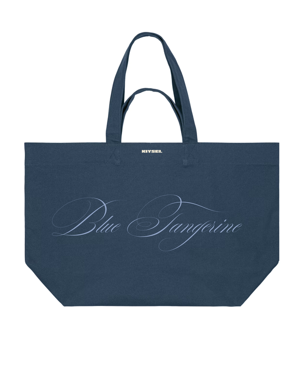 Signature Tote Bag Blue tangerine