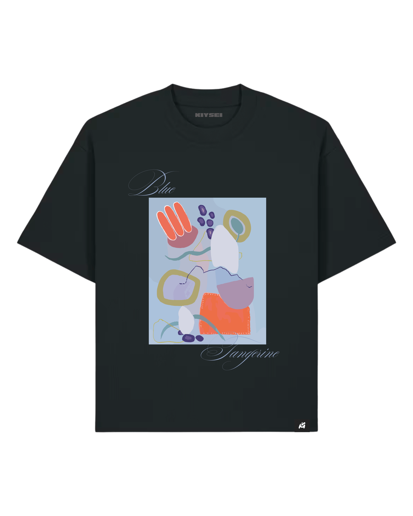T-shirt Blue tangerine