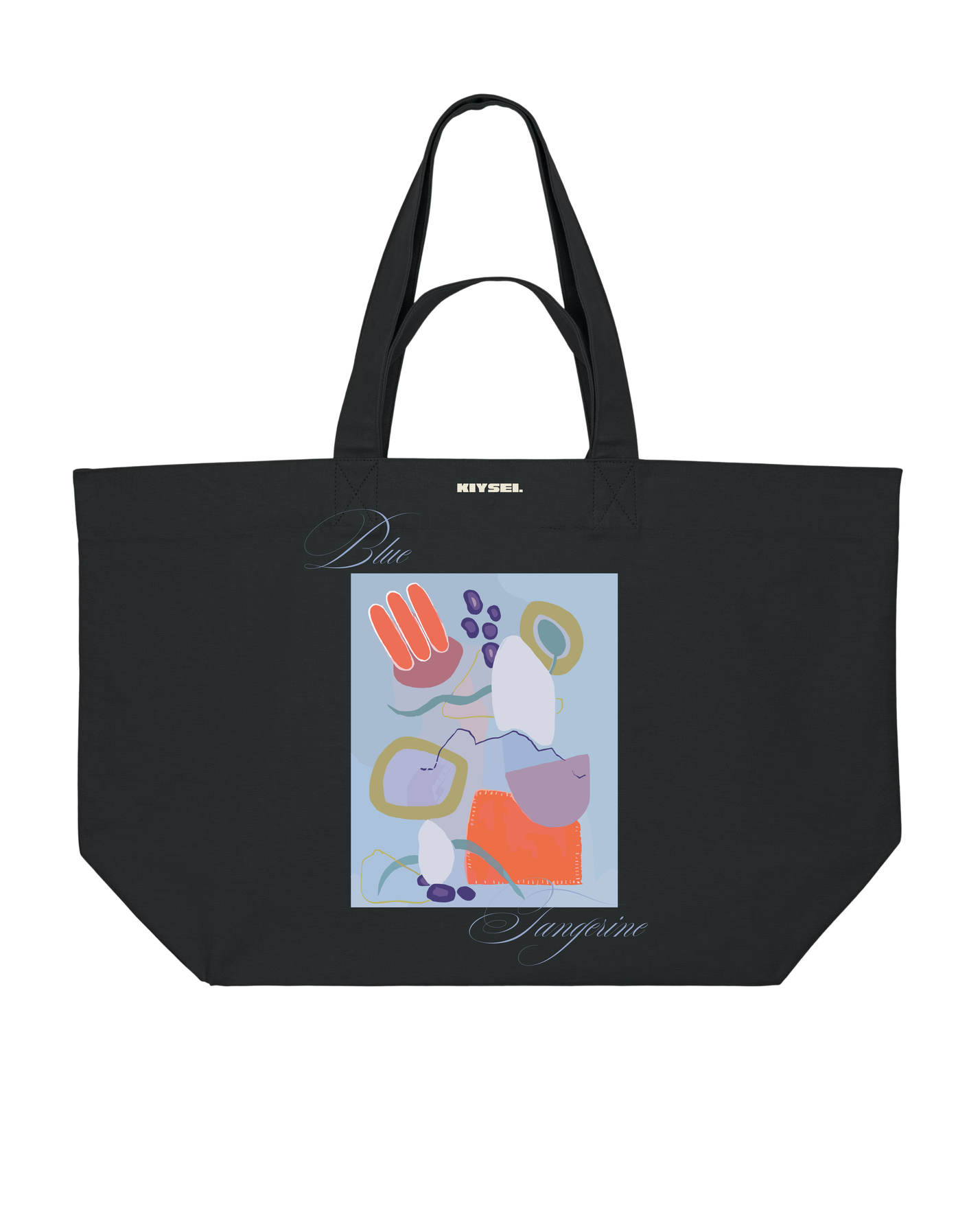 Signature Tote Bag Blue tangerine