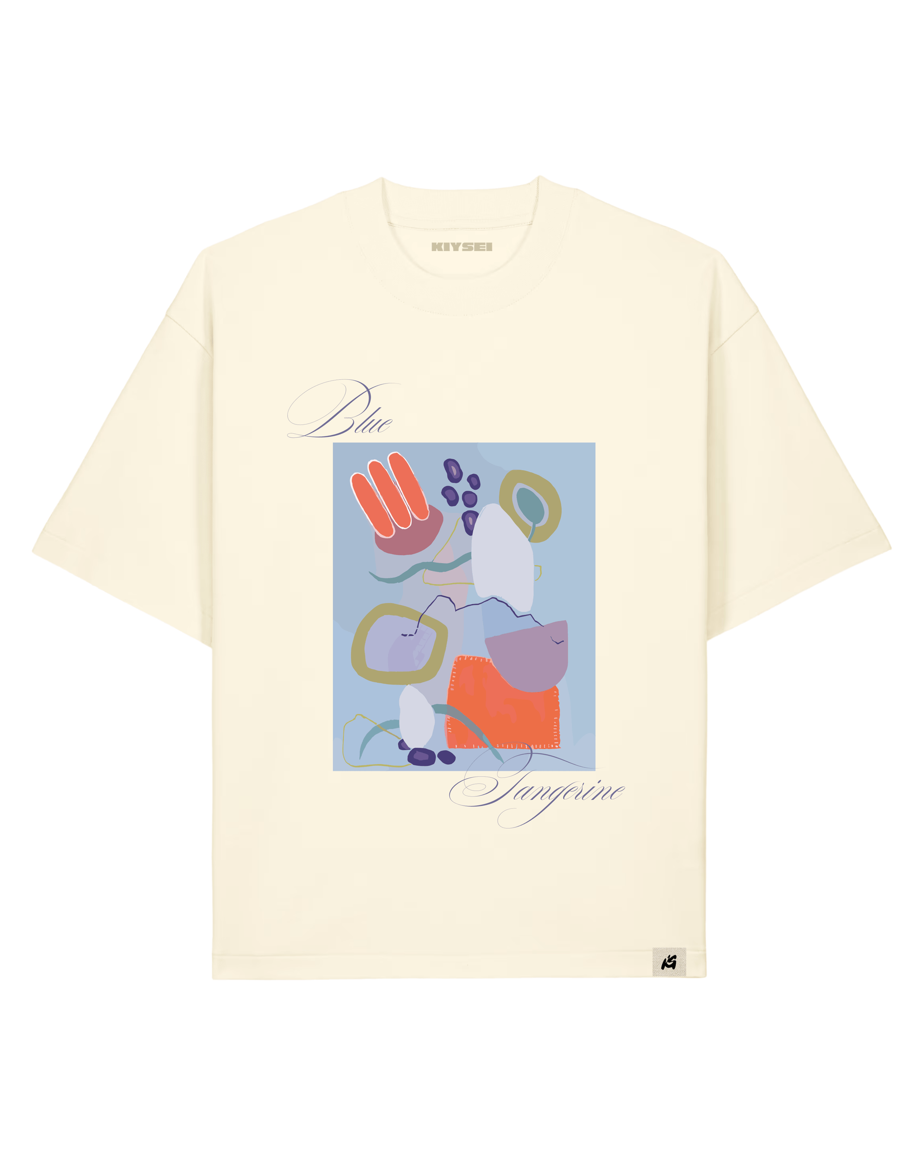T-shirt Blue tangerine
