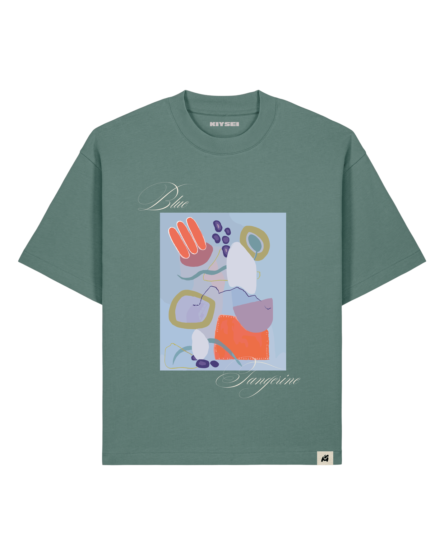 T-shirt Blue tangerine