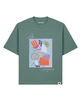 T-shirt Blue tangerine