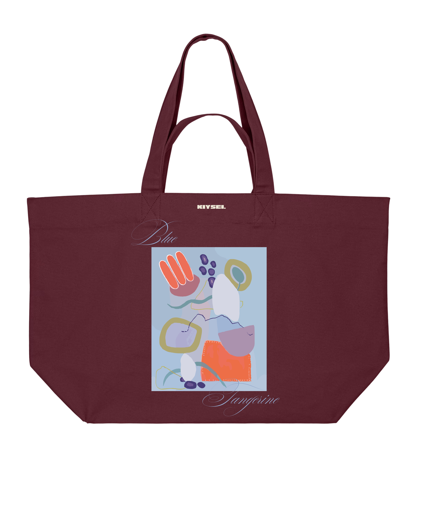 Signature Tote Bag Blue tangerine
