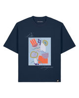 T-shirt Blue tangerine