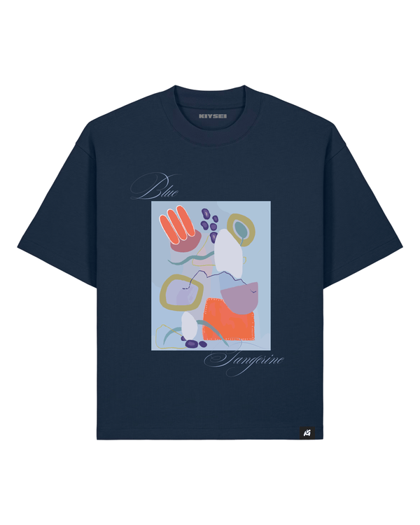 T-shirt Blue tangerine