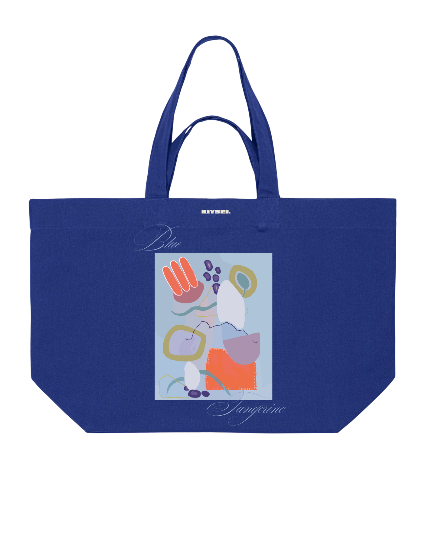 Signature Tote Bag Blue tangerine